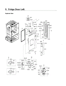 Fridge Door Lt parts for Samsung Refrigerator RF23HCEDBWW/AA-13 from AppliancePartsPros.com