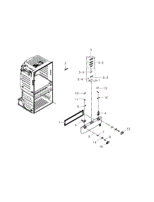 Flexzone Door parts for Samsung Refrigerator RF25HMEDBBC/AA-01 from AppliancePartsPros.com