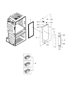 Refrigerator Door R parts for Samsung Refrigerator RF25HMEDBSR/AA-02 from AppliancePartsPros.com
