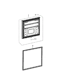 Freezer Door parts for Samsung Refrigerator RB195ACBP/XAA-01 from AppliancePartsPros.com
