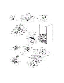 Freezer parts for Samsung Refrigerator RFG297HDWP/XAA-03 from AppliancePartsPros.com