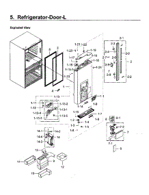 Fridge Door Lt parts for Samsung Refrigerator RF23M8570SG/AA-00 from AppliancePartsPros.com