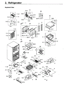 Fridge parts for Samsung Refrigerator RF23M8570SG/AA-00 from AppliancePartsPros.com