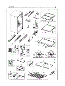 Fridge parts for Samsung Refrigerator RF261BEAESG/AA-00 from AppliancePartsPros.com