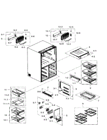 Freezer parts for Samsung Refrigerator RF34H9960S4/AA-04 from AppliancePartsPros.com