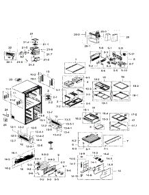 Fridge parts for Samsung Refrigerator RF34H9960S4/AA-04 from AppliancePartsPros.com