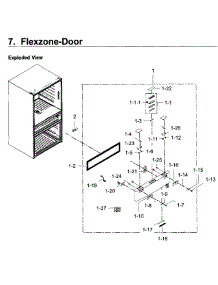 Flexzone parts for Samsung Refrigerator RF22KREDBSG/AA-04 from AppliancePartsPros.com