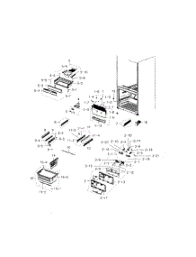 Freezer parts for Samsung Refrigerator RFG237AABP/XAA-01 from AppliancePartsPros.com