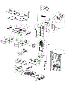Friger Assy parts for Samsung Refrigerator RF266AEBP/XAA-00 from AppliancePartsPros.com