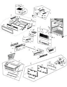 Freezer Assy parts for Samsung Refrigerator RF266AEBP/XAA-00 from AppliancePartsPros.com