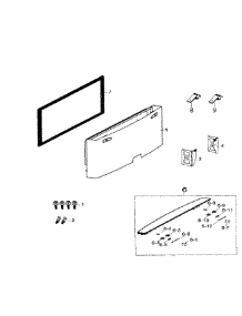 Freezer Ddor parts for Samsung Refrigerator RF260BEAEBC/AA-02 from AppliancePartsPros.com