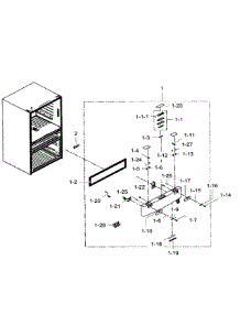 Flexzone Door parts for Samsung Refrigerator RF24FSEDBSR/AA-08 from AppliancePartsPros.com