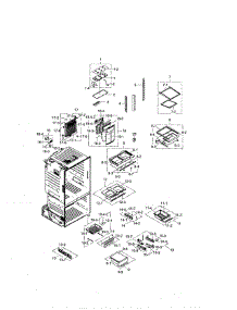 Refrigerator parts for Samsung Refrigerator RF260BEAEWW/AA-01 from AppliancePartsPros.com