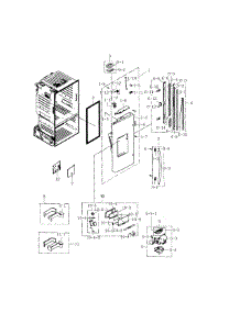Frdige Door L parts for Samsung Refrigerator RF23HTEDBSR/AA-02 from AppliancePartsPros.com