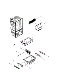 Freezer parts for Samsung Refrigerator RFG296HDWP/XAA-02 from AppliancePartsPros.com
