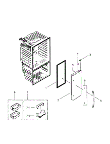 Right Door parts for Samsung Refrigerator RFG296HDWP/XAA-02 from AppliancePartsPros.com