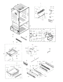 Freezer parts for Samsung Refrigerator RF263BEAEBC/AA-03 from AppliancePartsPros.com