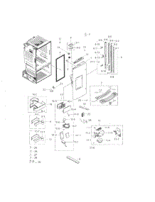 Fridge Door L parts for Samsung Refrigerator RF263BEAESP/AA-03 from AppliancePartsPros.com