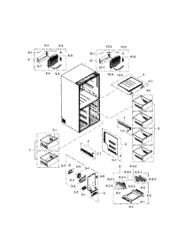 Freezer parts for Samsung Refrigerator RF24J9960S4/AA-00 from AppliancePartsPros.com