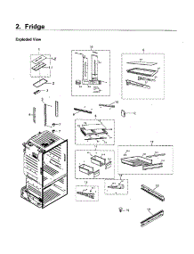 Fridge parts for Samsung Refrigerator RF220NCTASG/AA-00 from AppliancePartsPros.com