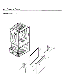 Freezer Door parts for Samsung Refrigerator RF220NCTASG/AA-00 from AppliancePartsPros.com