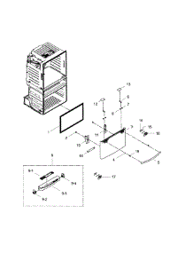 Freezer Door parts for Samsung Refrigerator RF4287HABP/XAA-01 from AppliancePartsPros.com
