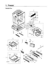 Freezer parts for Samsung Refrigerator RF265BEAESR/AA-00 from AppliancePartsPros.com