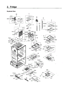 Fridge parts for Samsung Refrigerator RF265BEAESR/AA-00 from AppliancePartsPros.com