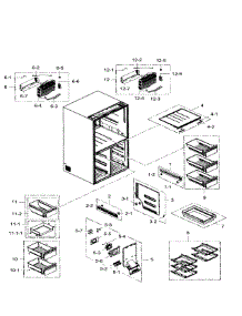 Freezer parts for Samsung Refrigerator RF34H9960S4/AA-02 from AppliancePartsPros.com