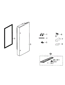 Door Right parts for Samsung Refrigerator RF260BEAESR/AA-00 from AppliancePartsPros.com