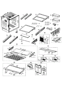 Fridge parts for Samsung Refrigerator RF260BEAESR/AA-00 from AppliancePartsPros.com