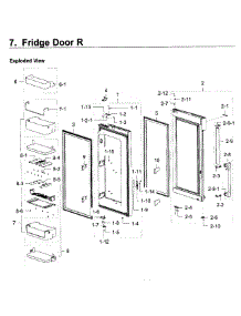 Fridge Door R parts for Samsung Refrigerator RF22K9381SR/AA-00 from AppliancePartsPros.com