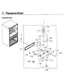 Flexzone parts for Samsung Refrigerator RF22KREDBSG/AA-03 from AppliancePartsPros.com
