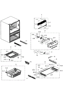 Freezer parts for Samsung Refrigerator RF31FMEDBWW/AA-01 from AppliancePartsPros.com