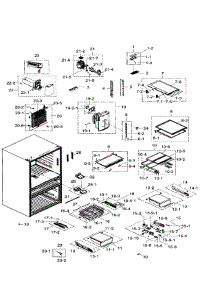 Fridge parts for Samsung Refrigerator RF31FMEDBWW/AA-01 from AppliancePartsPros.com