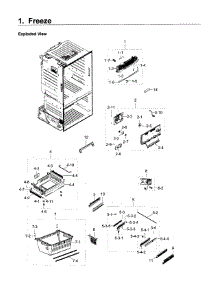 Freezer parts for Samsung Refrigerator RF23HCEDBSR/AA-12 from AppliancePartsPros.com