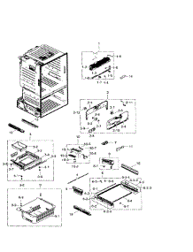 Freezer parts for Samsung Refrigerator RF30HDEDTSR/AA-08 from AppliancePartsPros.com