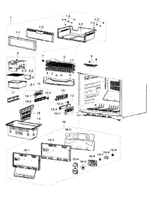 Freezer parts for Samsung Refrigerator RF217ABBP/XAA-00 from AppliancePartsPros.com