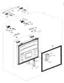 Freezer Door parts for Samsung Refrigerator RF217ABBP/XAA-00 from AppliancePartsPros.com