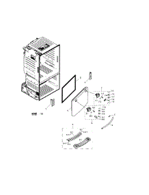 Door-Freezer parts for Samsung Refrigerator RF263TEAEWW/AA-00 from AppliancePartsPros.com