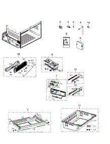 Freezer parts for Samsung Refrigerator RF260BEAESR/AA-01 from AppliancePartsPros.com