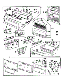 Freezer parts for Samsung Refrigerator RF267AEBP/XAA-00 from AppliancePartsPros.com