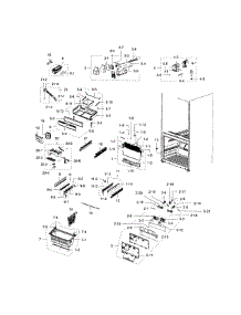 Freezer parts for Samsung Refrigerator RFG238AARS/XAA-00 from AppliancePartsPros.com