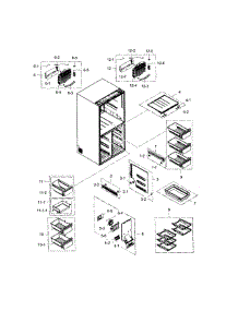 Freezer parts for Samsung Refrigerator RF34H9960S4/AA-01 from AppliancePartsPros.com