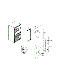 Refrigerator Door R parts for Samsung Refrigerator RF31FMEDBSR/AA-02 from AppliancePartsPros.com