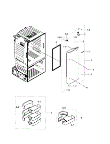 Fridge Door R parts for Samsung Refrigerator RF263TEAEBC/AA-02 from AppliancePartsPros.com