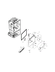 Freezer Door parts for Samsung Refrigerator RF323TEDBSR/AA-03 from AppliancePartsPros.com