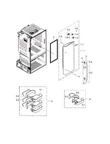 Fridge Door R parts for Samsung Refrigerator RF323TEDBSR/AA-03 from AppliancePartsPros.com