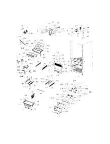Freezer parts for Samsung Refrigerator RFG238AAWP/XAA-00 from AppliancePartsPros.com