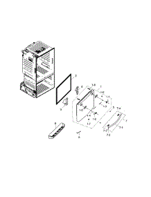 Freezer Door parts for Samsung Refrigerator RF323TEDBBC/AA-02 from AppliancePartsPros.com